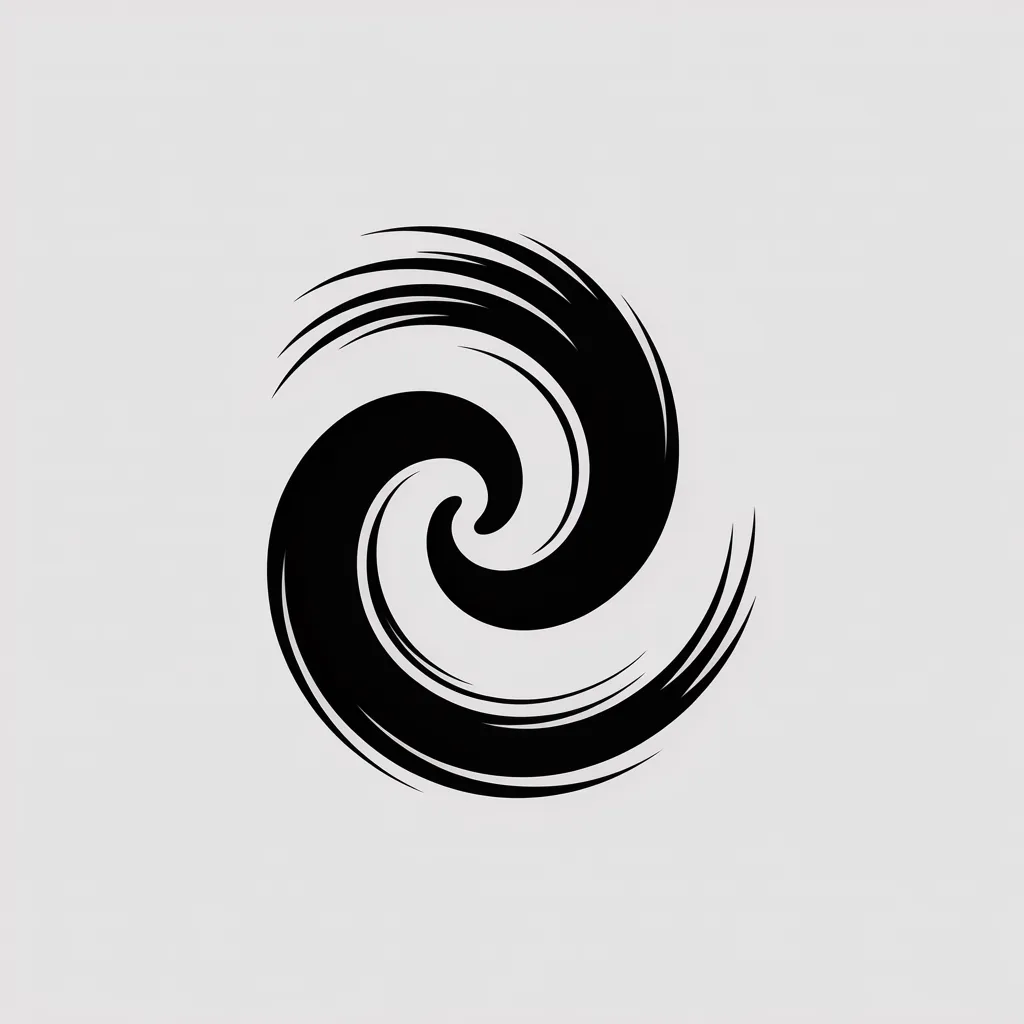 A swirl spiralling inward